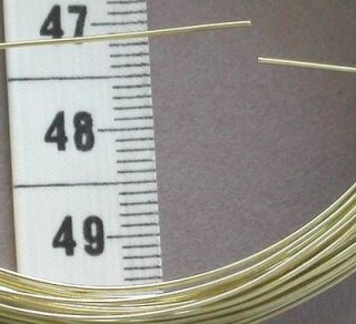 Draht goldfarben 0,6 mm Durchmesser 10 m
