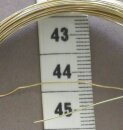 Draht goldfarben 0,4 mm Durchmesser 20 m