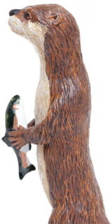 Safari Ltd. Incredible Creatures®  262929 - Kanadischer Fischotter mit Forelle