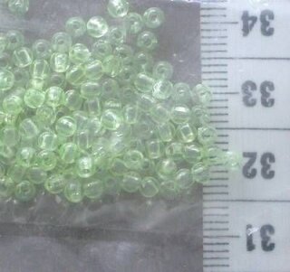 Plastikperlen klar hellgrün 3mm