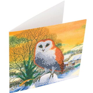 Craft Buddy CCK-XM60 - Crystal Card Winter Owl
