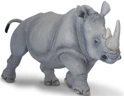 Realistic Hand Painted Toy Figurine Model Large White Rhino For Ages 3 and Up Quality Construction from Safe and BPA Free Materials Safari Ltd Wildlife Wonders 