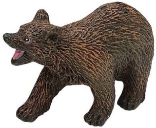 BROWN BEAR CUB by Safari Ltd/ toy/ 290729/ RETIRED/ dark brown 