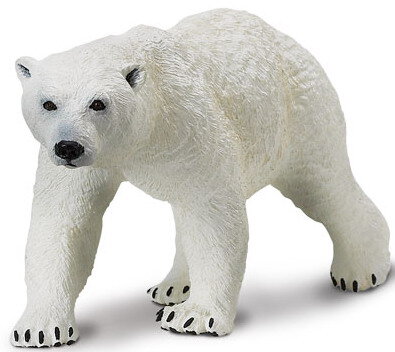 Safari Ltd 903203 Eisbär liegend 9 cm Serie Wildtiere 