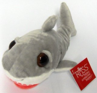 Russ Berrie Plüsch 96516 - Peepers Hai Snappy, mittel
