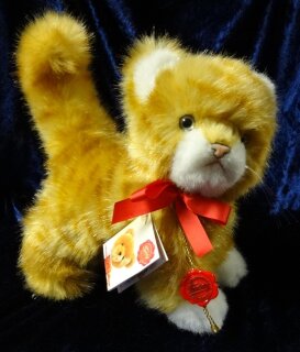 Teddy Hermann Plüsch62320  - Katze mit Schleife