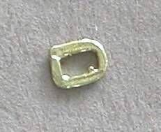 Sulser 1,5 mm abgeflachter D-Ring - goldfarben