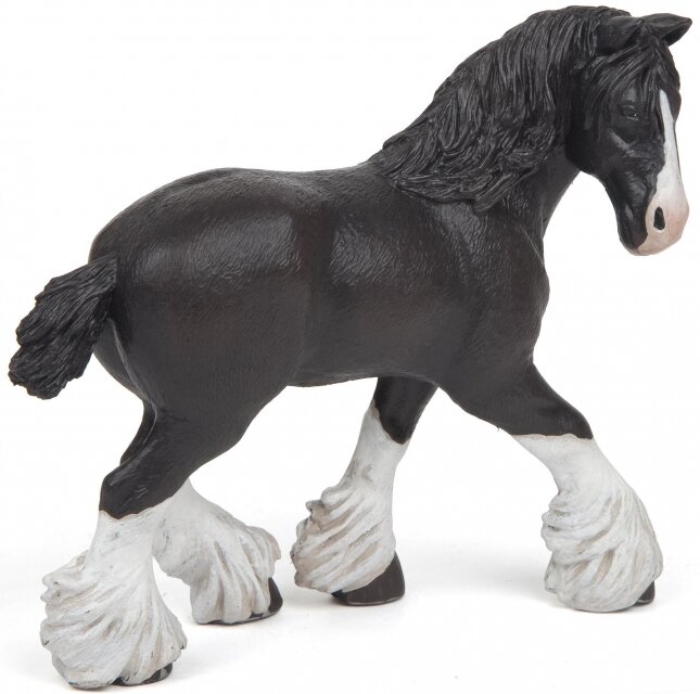 Papo Black Shire Horse Mare Toy Figure 51515 NEW