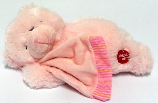 Russ Berrie Plüsch 35420 - Musik Bär pink