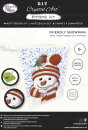 Craft Buddy CANJ-6 - Crystal Art Notizbuch Set - Schneemann