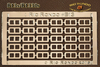 Rio Rondo B1330g - Schnallen geätzt 1/16 (0,16 cm) goldfarben