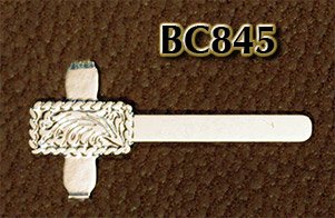 Rio Rondo BC845 - Bit Clips Rope Edge Square geätzt 3/32 (0,24 cm) silvery