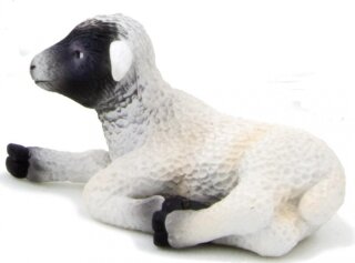 Mojö 387060 - Scottish Blackface Lamm liegend (alte Version)