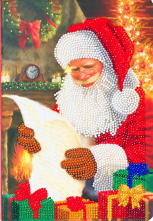 Craft Buddy CANJ-5 - Crystal Art Notizbuch Set - Santas Liste
