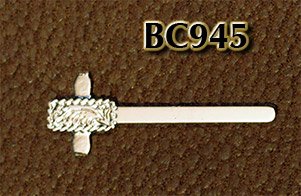 Rio Rondo BC945 - Bit Clips Rope Edge Square geätzt 1/16 (0,16 cm) silvery