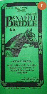 Rio Rondo Traditional (1:9) KEB1t-r - English Snaffle Bridle Kit, rust