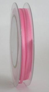 Satinband 3mm breit - rosa (Preis pro Laufmeter)