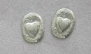 Back Cinch Silver 'Heart'