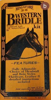 Rio Rondo Traditional (1:9) KWB2t-b - Western Bridle Kit with Etched Bit, brown