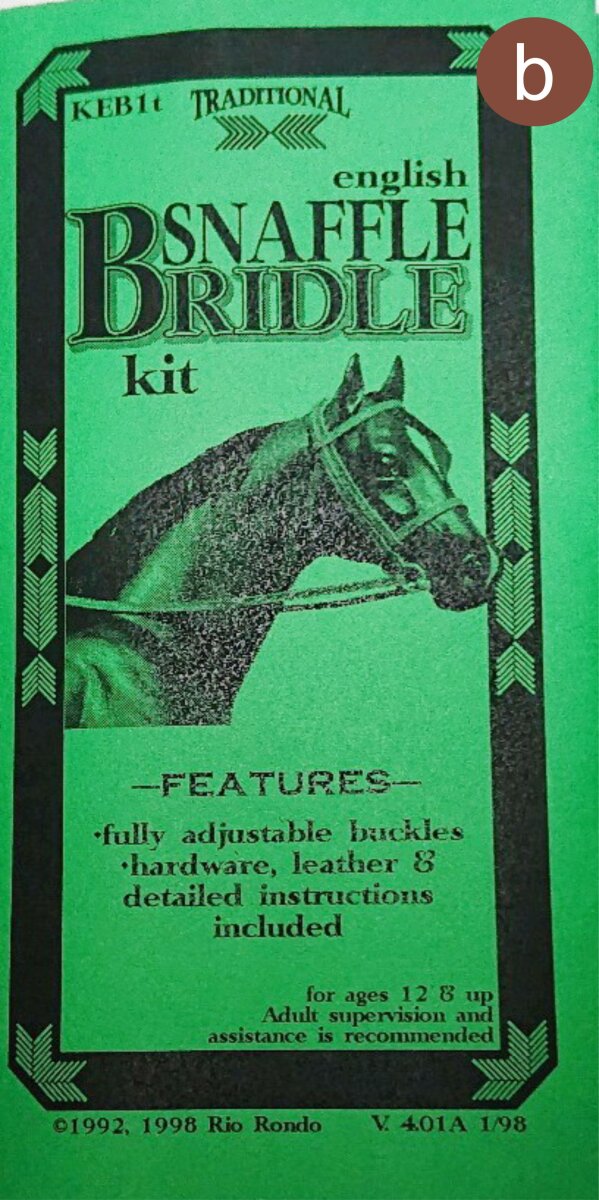 Rio Rondo Traditional (1:9) KEB1t-b - English Snaffle Bridle Kit, bro ...
