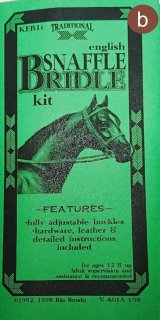 Rio Rondo Traditional (1:9) KEB1t-b - English Snaffle Bridle Kit, brown