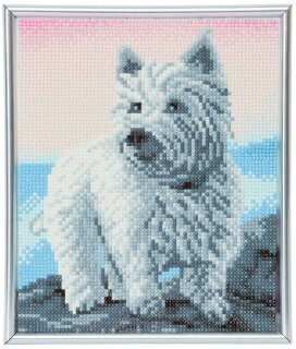 Craft Buddy CAM-13 - Crystal Art Picture Frame Kit - Westie