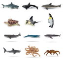 Recur R8010T - Assorted marine animals playset