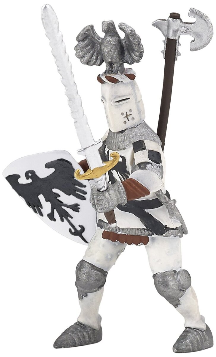 Papo 39785 Ritter mit Adlerhelm weiß 10 cm Ritter und Burgen 