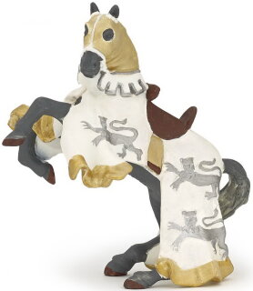 Papo 39784 - Pferd von Richard Löwenherz. weiß