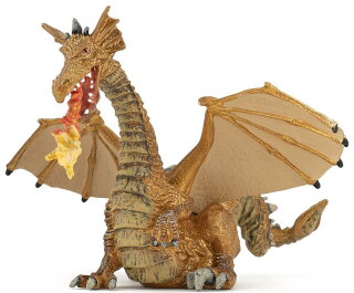 Papo 39095 - Feuerspeiender Drache (gold)