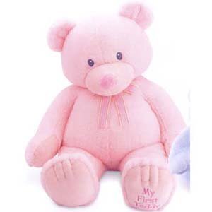 Russ MY FIRST TEDDY Bear Pink Plush Stuffed Animal 