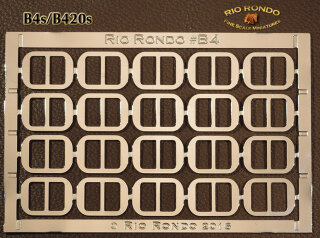 Rio Rondo B420g - Etched Utility Buckles 3/16 (0,5 cm) golden
