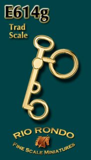 Rio Rondo Traditional (1:9) E614g - Weymouth Combo bit etched (golden)
