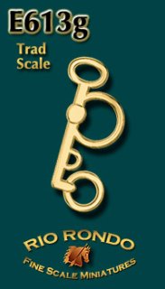 Rio Rondo Traditional (1:9) E613g - Pelham bit etched (golden)