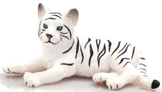 Mojö 387015 - Weißes Tigerbaby liegend