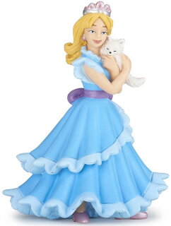 Papo 39125 - Princess with Cat (blue)