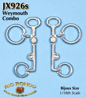 Rio Rondo Bijoux (1:18) JX926s - Weymouth Combo Bit Gebiss geätzt (silberfarben)