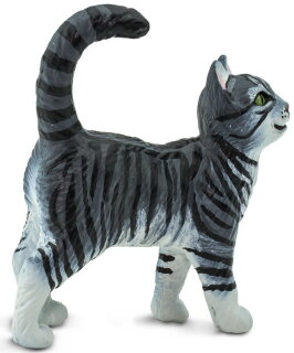 100128 Katze - - grau Modellpferdeversand, Safari € 5,49 Ltd. getigert