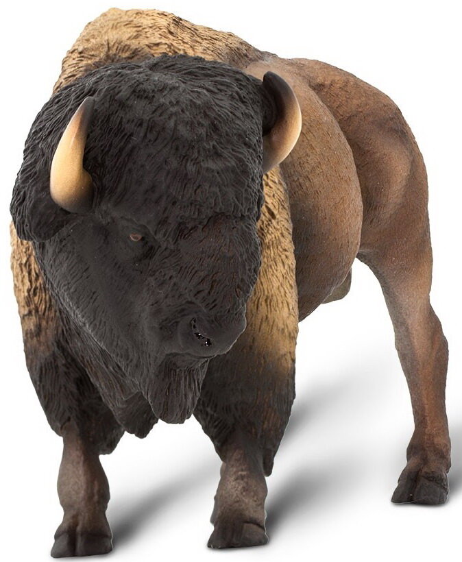 Safari Ltd Bison Wildlife Replica Figure Toy 100152 New Free Shipping 