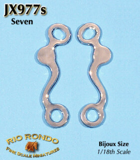 Rio Rondo Bijoux (1:18) Gebiss geätzt JX977s - "Seven" Bit (silberfarben)
