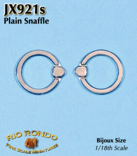 Rio Rondo Bijoux (1:18) JX921s - bit etched Plain Snaffle Bit (silvery)