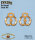 Rio Rondo Bijoux (1:18) Gebiss geätzt JX928g - "In-Hand Stud Bit" (goldfarben)