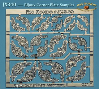 Rio Rondo Bijoux / Bitty Bijoux (1:18 - 1:32) JX340s Corner Plates Sampler - (silvery)