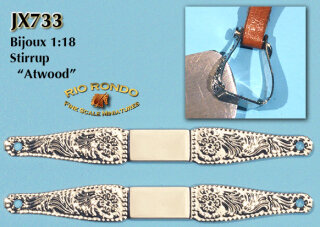 Rio Rondo Bijoux (1:18) Steigbügel JX733s - Western "Atwood"