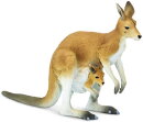 Safari Ltd. 100108 - Känguru mit Joey (Jungtier)