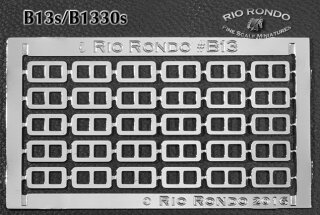Rio Rondo B1330s - Schnallen geätzt 1/16 (0,16 cm) silberfarben