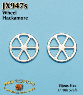 Rio Rondo Bijoux (1:18) bit etched JX947s - Wheel Hackamore (silvery)