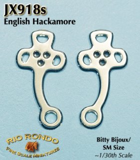 Rio Rondo Bitty Bijoux Stablemate (1:32) Gebiss geätzt JX918s - English Hackamore (silberfarben)