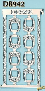 Rio Rondo Bijoux (1:18) DB942s - Etched Buckles Decatur Large (silvery)