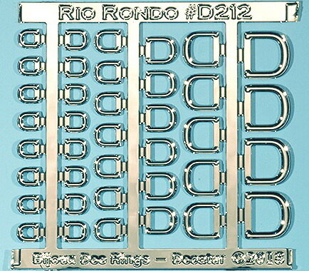 Rio Rondo Bijoux & Bitty Bijoux D212s - Mini Dee Rings Decatur - silb ...